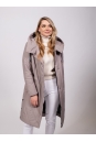 Женское пальто из текстиля с капюшоном 8023439-4