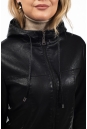 Женская кожаная куртка из эко-кожи с капюшоном 8023461-8